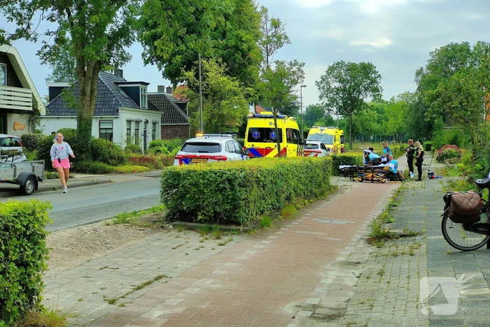 Fietser raakt gewond na ongeval op fietspad