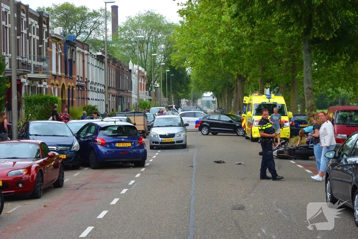 Motorrijder gewond bij verkeersongeval