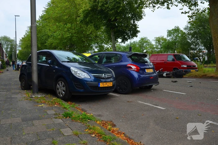 Motorrijder gewond bij verkeersongeval