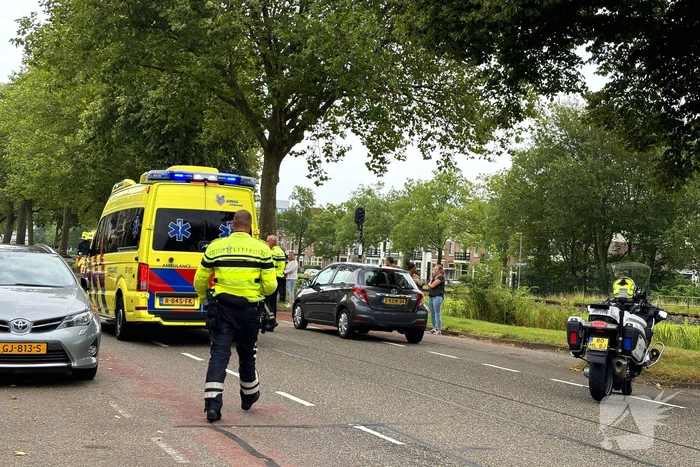 Motorrijder gewond bij verkeersongeval
