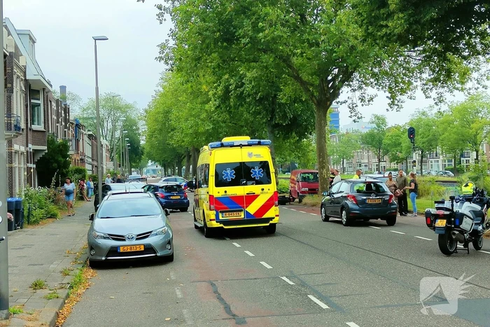 Motorrijder gewond bij verkeersongeval