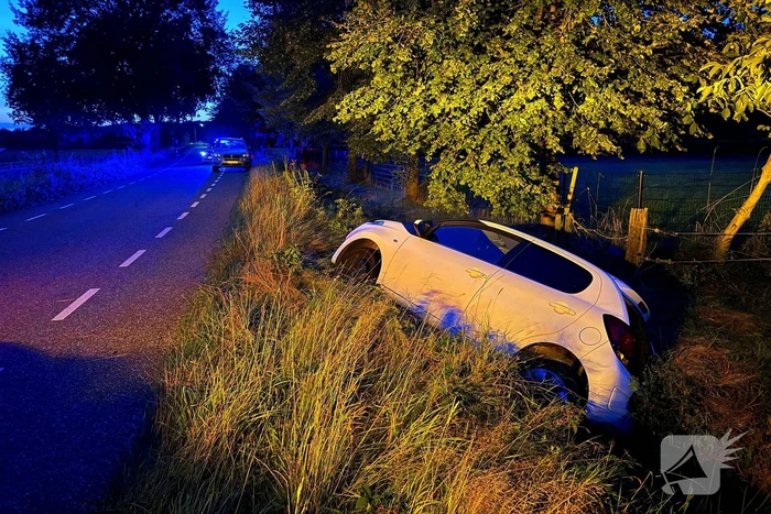 Bestuurder belandt in greppel en verdwijnt spoorloos