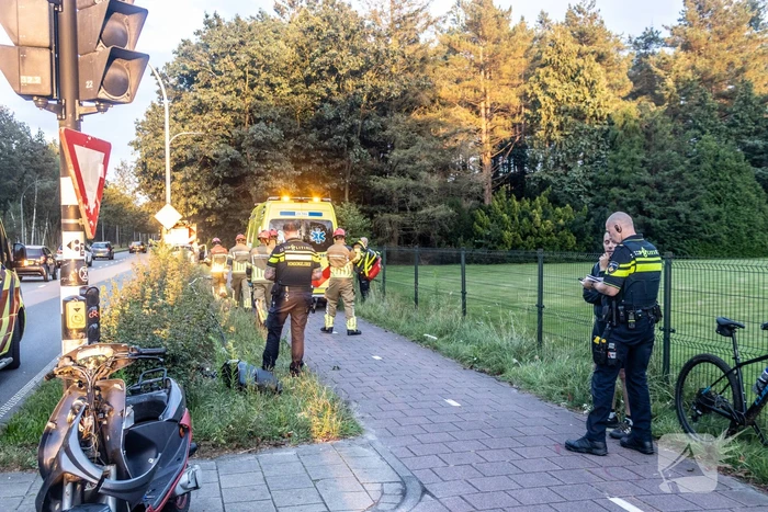 Gewonden na ongeval tussen scooter en fietser