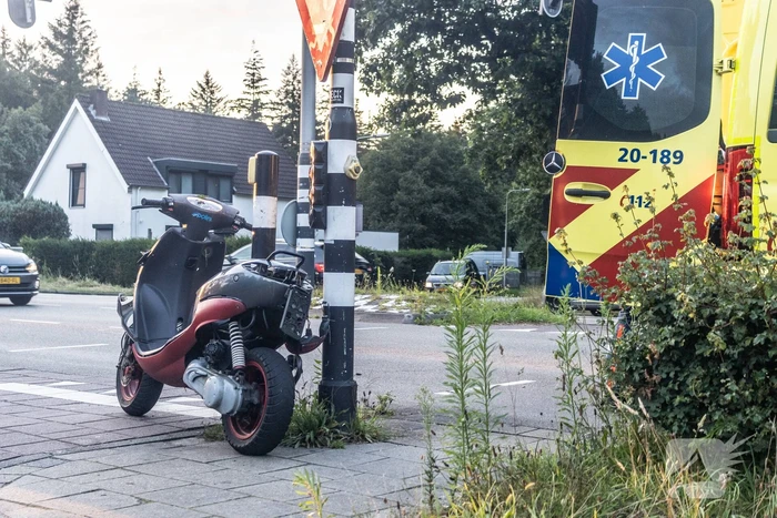 Gewonden na ongeval tussen scooter en fietser