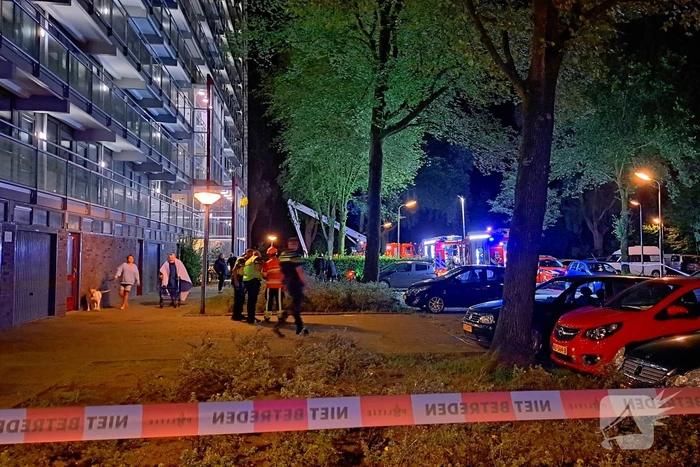 Gewonde bij grote uitslaande flatbrand