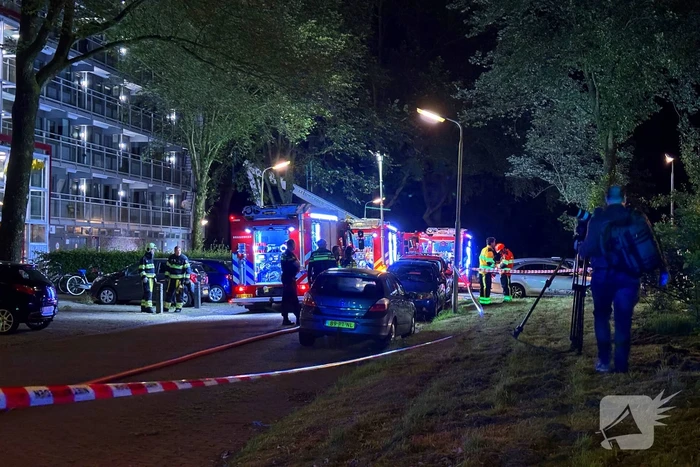 Gewonde bij grote uitslaande flatbrand