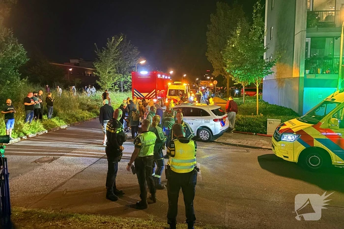 Gewonde bij grote uitslaande flatbrand