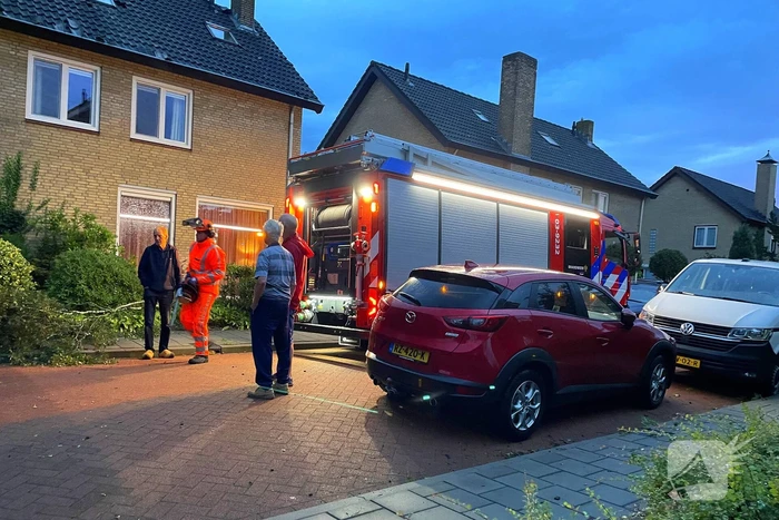 Ravage in straat door storm