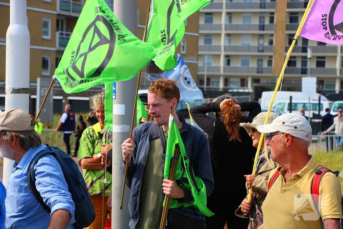 Extinction Rebellion demonstreerd bij Dutch grandprix
