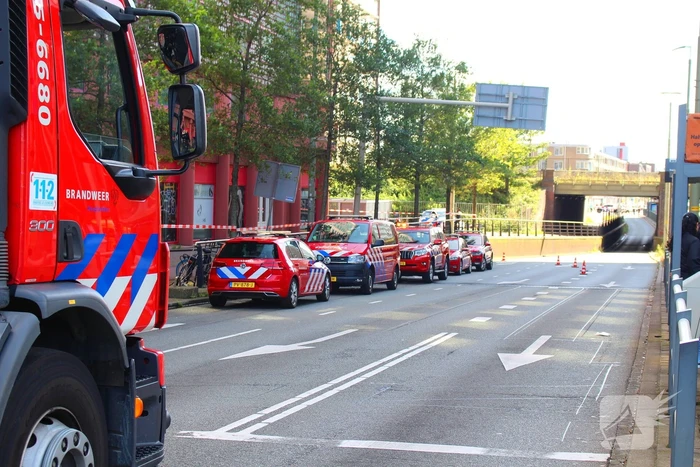 Grote brand in studentencomplex meerdere mensen vluchten naar buiten
