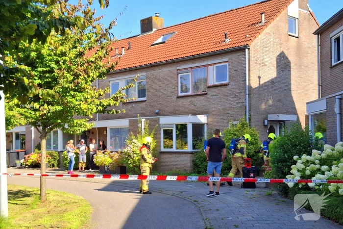 Brandweer zet gebied bij gaslekkage
