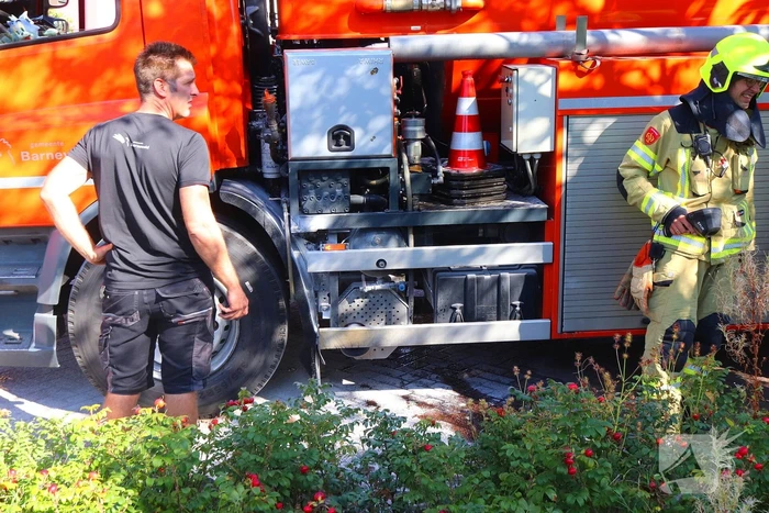 Brand in kolkenzuiger snel onder controle dankzij snelle actie chauffeur