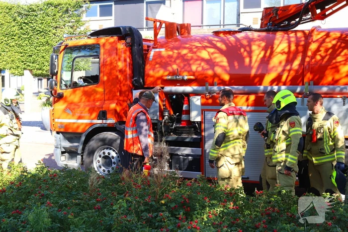 Brand in kolkenzuiger snel onder controle dankzij snelle actie chauffeur