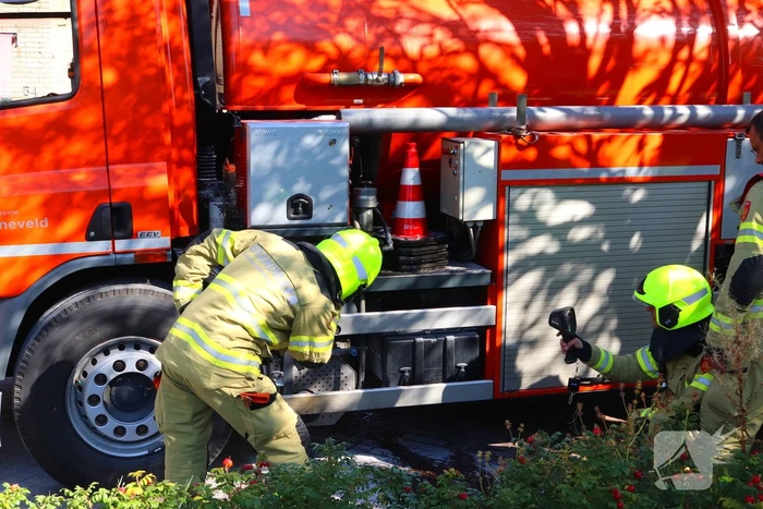 Brand in kolkenzuiger snel onder controle dankzij snelle actie chauffeur