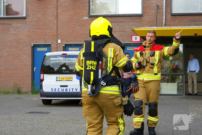 Rookontwikkeling op vijfde verdieping door keukenbrand