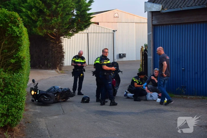 Scooterrijder aangereden door andere scooterrijder