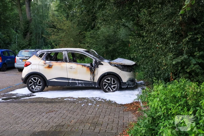 Gezochte auto na overval uitgebrand