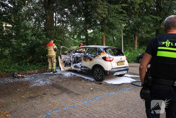 Gezochte auto na overval uitgebrand