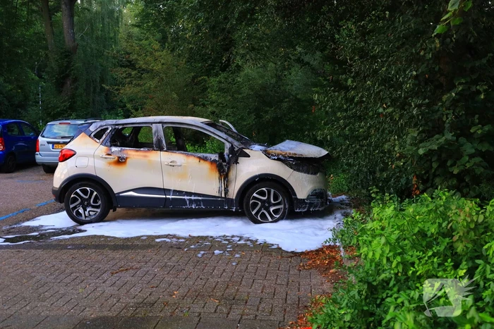 Gezochte auto na overval uitgebrand