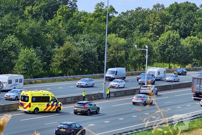 Verkeershinder door ongeval