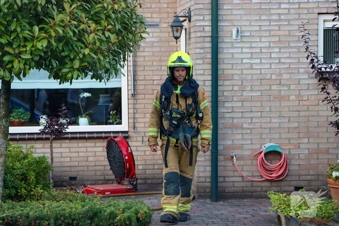 Brand in keuken van woning