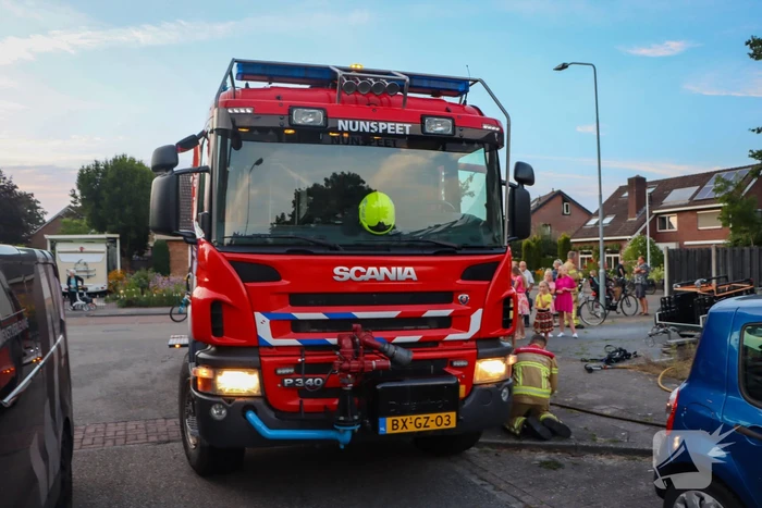 Brand in keuken van woning