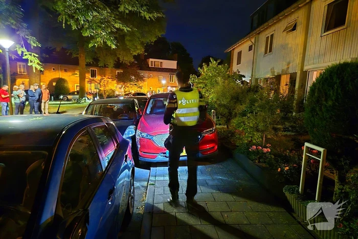 Vrouw rijdt over stoep en beschadigd auto na auto
