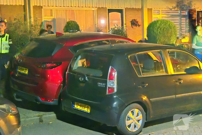 Vrouw rijdt over stoep en beschadigd auto na auto