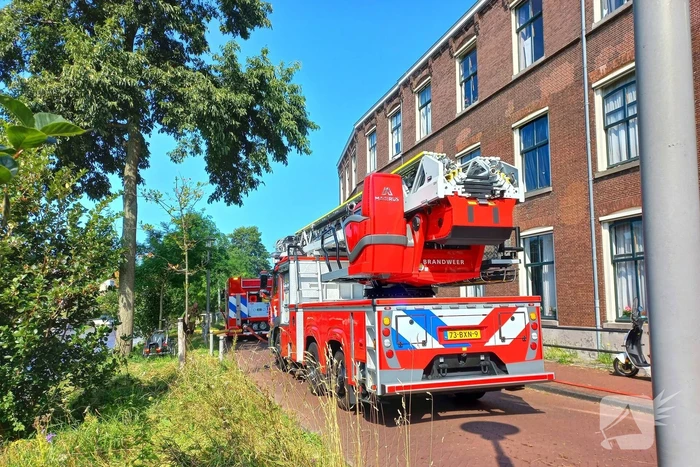 Vluchtelingenopvang ontruimd door brandend bankstel