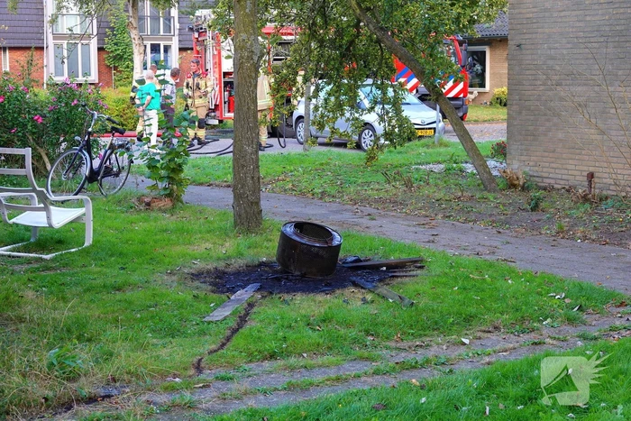 Containerbrand slaat bijna over naar berging
