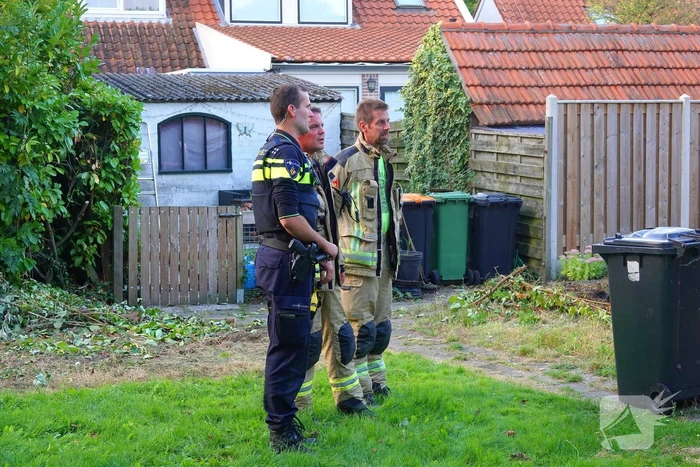 Containerbrand slaat bijna over naar berging