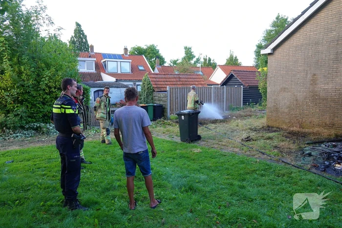 Containerbrand slaat bijna over naar berging