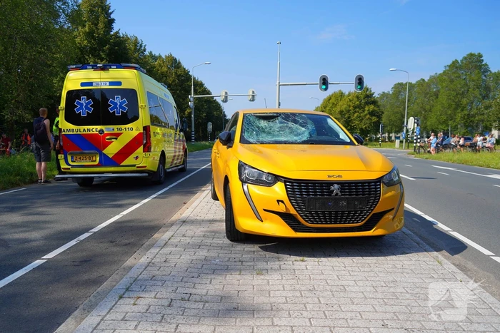 Fietser gewond bij aanrijding
