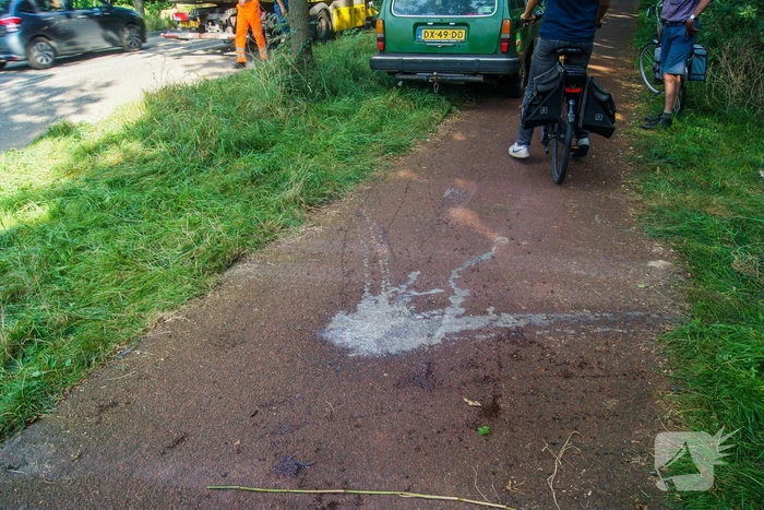 Kinderen ontdekken te water geraakte oude volvo