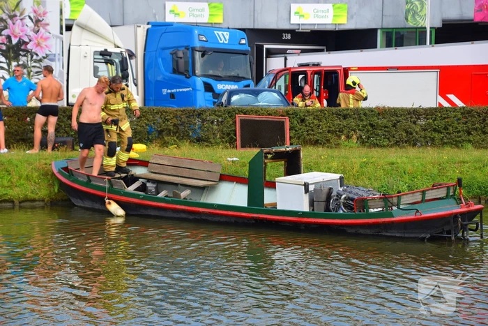 Brand op boot snel onder controle