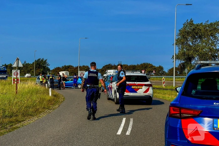 Bestuurder aangehouden na aanrijding