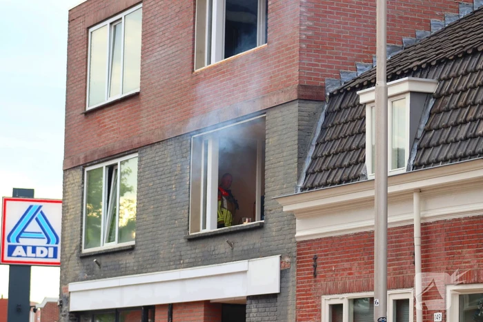 Barbecue op balkon aangezien als brand