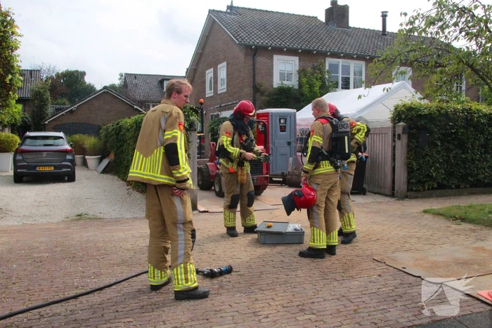 Gaslek door sloopwerkzaamheden in voortuin
