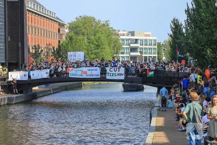 Grote opkomst bij Pro Palestina demonstratie