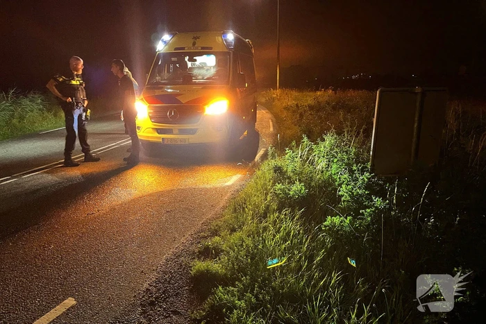 Bergingsbedrijf haalt bestelwagen uit sloot