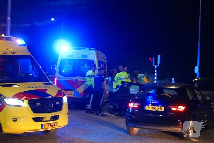 Gewonde na frontale botsing op kruising