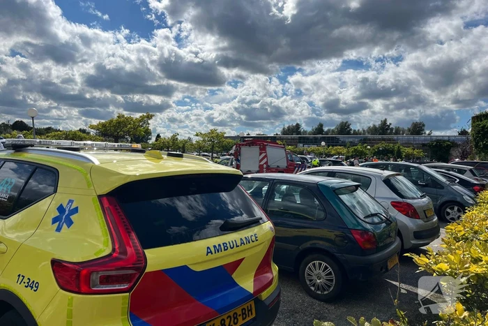 Grote ravage op parkeerplaats tuincentrum