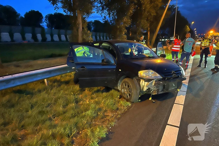 Automobilist aangehouden na eenzijdig ongeval