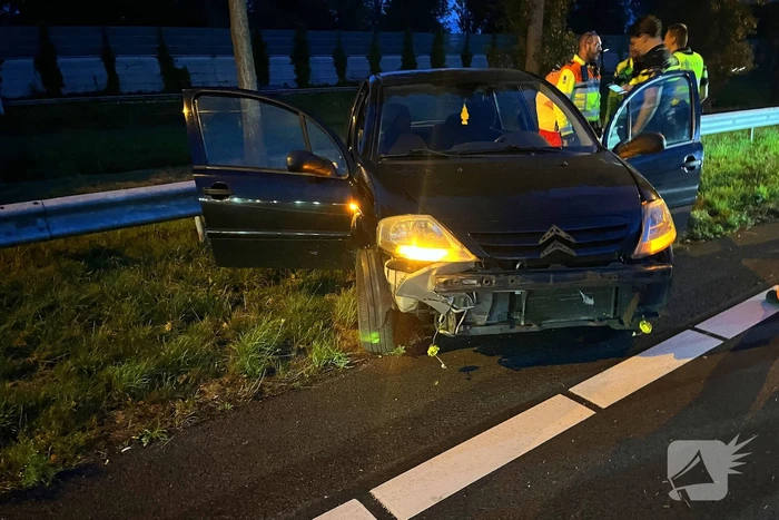 Automobilist aangehouden na eenzijdig ongeval