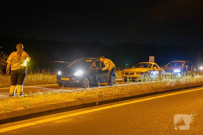 Dronken bestuurder crasht op afrit