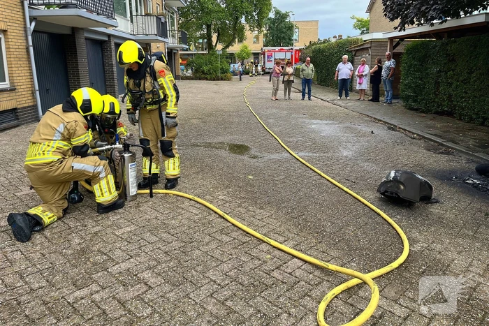 Motor volledig verwoest door brand