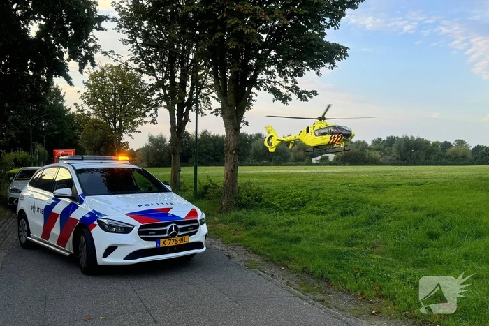 Fietser ernstig gewond, traumahelikopter ingezet
