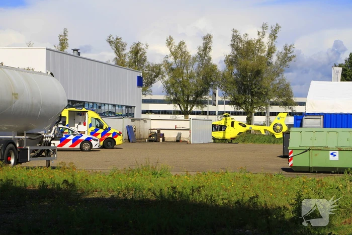 Traumateam ingezet na bedrijfsongeval