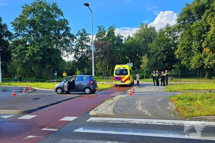 Wederom fietser aangereden op rotonde