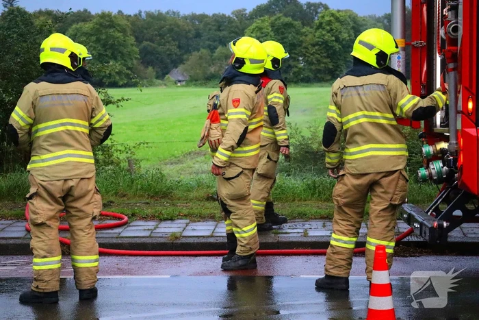 Brandweer verwijdert loshangende tak